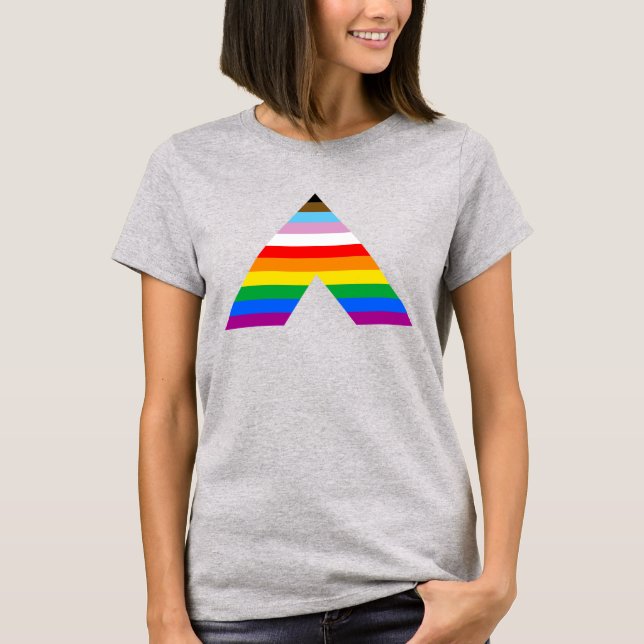 Camiseta Símbolo Inclusivo de Orgulho Ally T-Shirt (Frente)