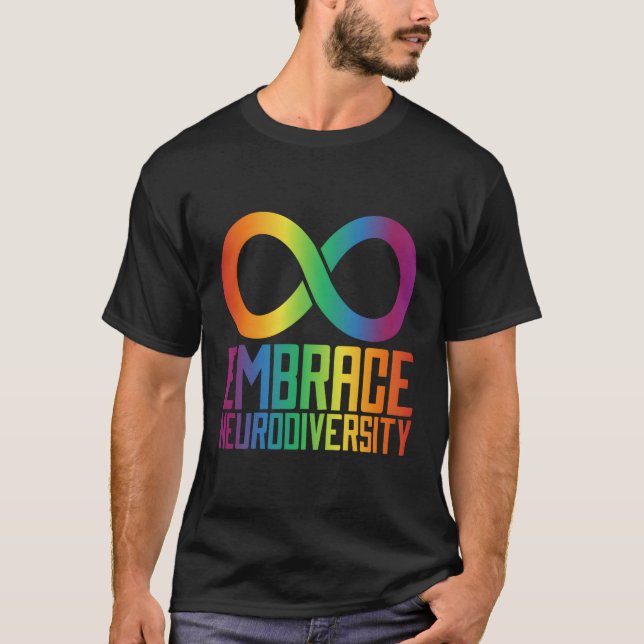 Camiseta Símbolo Infinito Autismo Abraça Neurodiversidade (Frente)