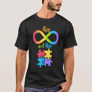 Camiseta Símbolo Infinito Autismo Não Quebra-cabeça Piece