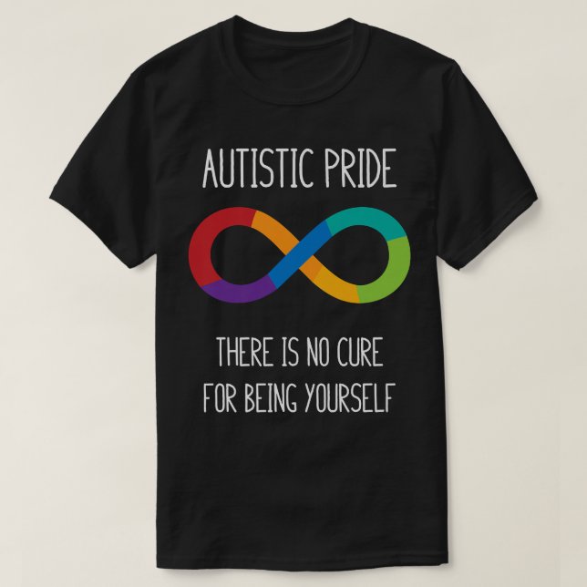 Camiseta Símbolo Infinito Autismo Neurodiversity T (Frente do Design)