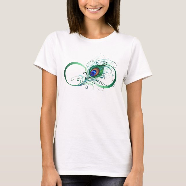 Camiseta Símbolo Infinito com Pavão (Frente)