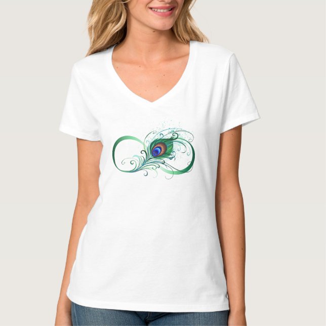 Camiseta Símbolo Infinito com Pavão (Frente)