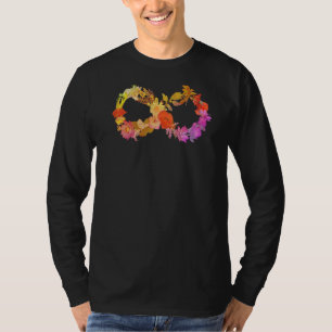 Camiseta Símbolo Infinito de Neurodiversidade Floral Autism