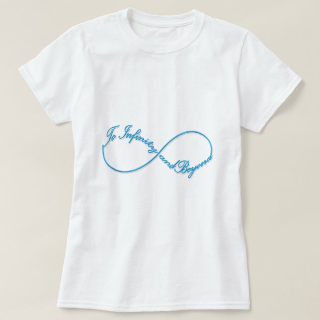 Camiseta Símbolo Infinito Fantástico "Para o infinito e alé (Frente do Design)