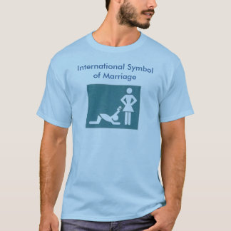 Camiseta Símbolo internacional do t-shirt do casamento