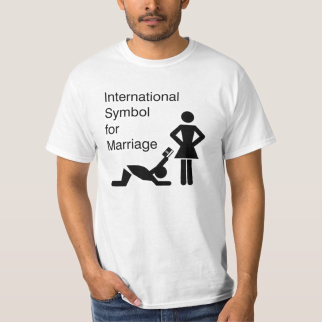 Camiseta Símbolo internacional para o casamento (Frente)
