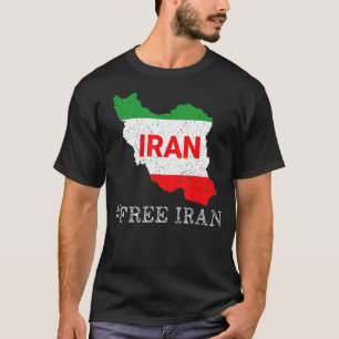 Camiseta Símbolo Irã Livre Sinalizador Liberdade Amor