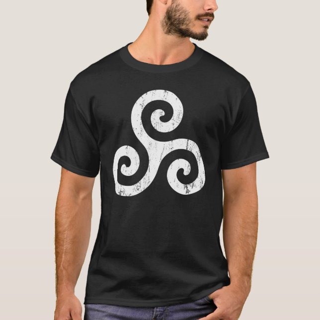 Camiseta Símbolo irlandês Triskelion (Frente)