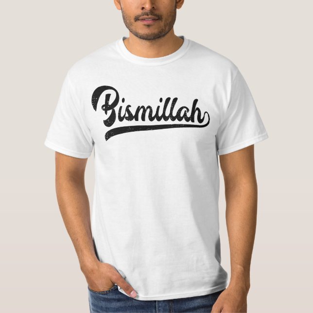 Camiseta Símbolo Islâmico Bismillah (Frente)