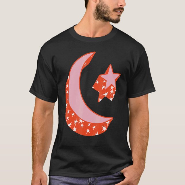 Camiseta Símbolo Islâmico Muçulmano Rezando Oração Islâmica (Frente)