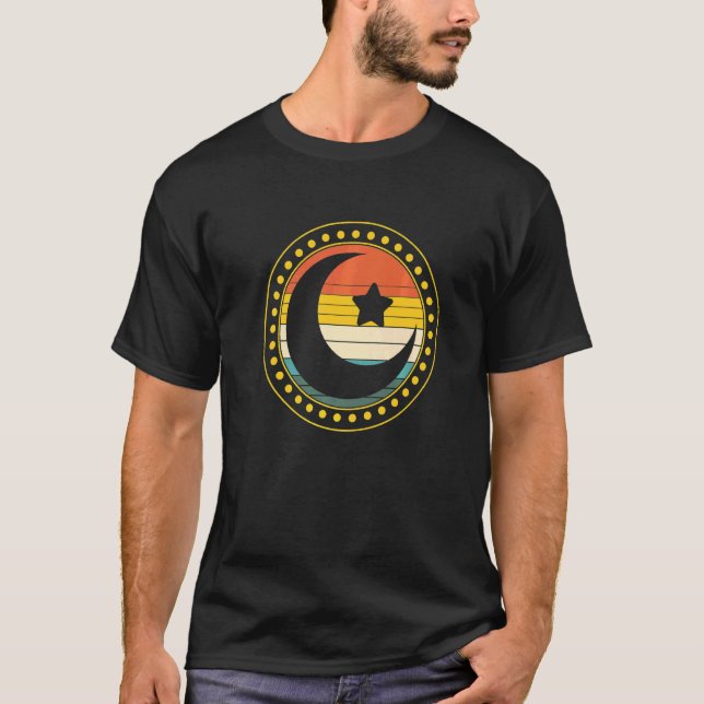 Camiseta Símbolo Islâmico Muçulmano Rezando Oração Islâmica (Frente)