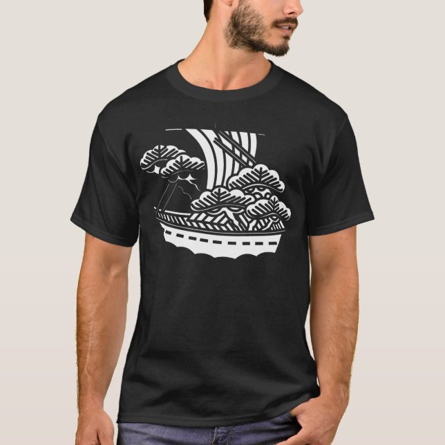 Camiseta Símbolo KAMON Crest da Família Japonesa (Frente)