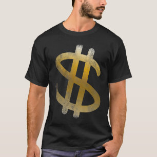 Camiseta símbolo legal cool de dólar de dinheiro vintage