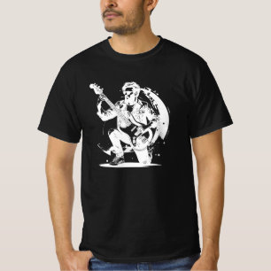 Camiseta Símbolo Lendário do Baixista de Rock and Roll SVG