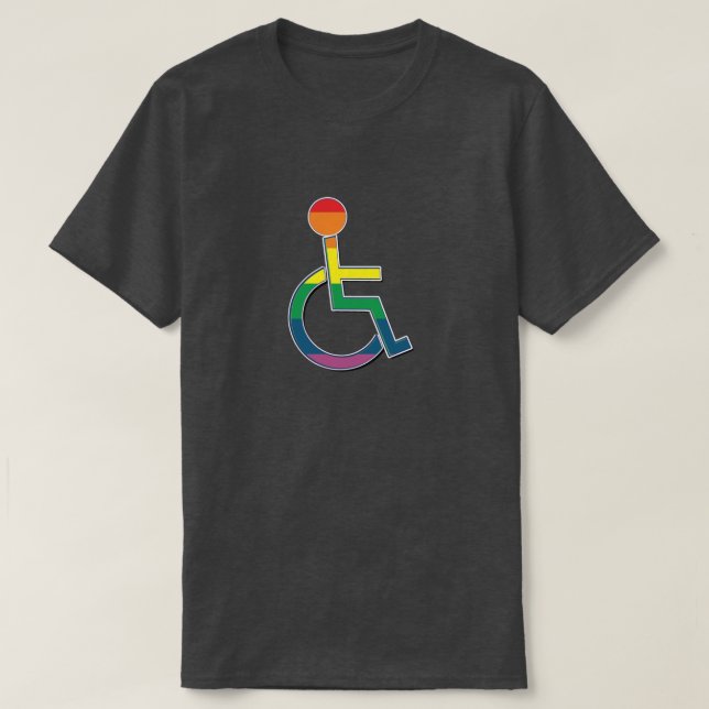 Camiseta Símbolo LGBT Pride Desativado (Frente do Design)