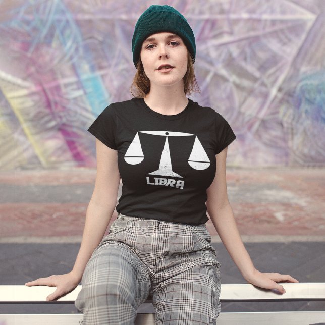 Camiseta Símbolo Libra Zodiac (Criador carregado)