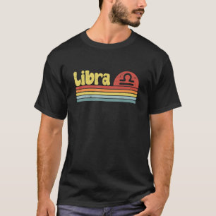 Camiseta Símbolo Libra Zodiac 70s Estilo Hippie 4