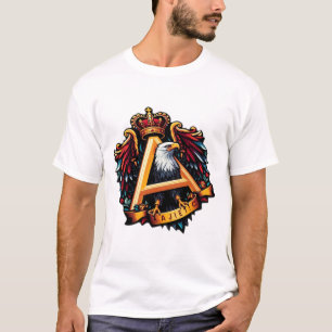 Camiseta Símbolo Majestoso: A Águia Crowned e o Negrito
