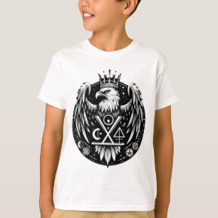 Camiseta Símbolo Majestoso: A Águia Crowned e o Negrito