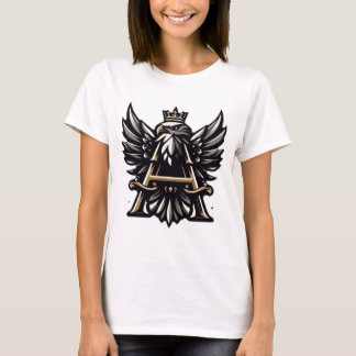 Camiseta Símbolo Majestoso: A Águia Crowned e o Negrito