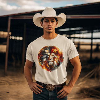 Camiseta Símbolo Majestoso Leo Zodiac