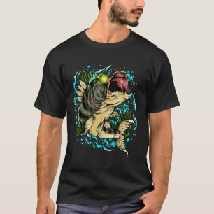 Camiseta Símbolo Mau demônico do demônio do diabo do peixe
