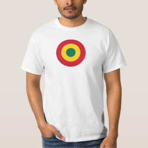 Camiseta Símbolo militar do país roundel do Gana