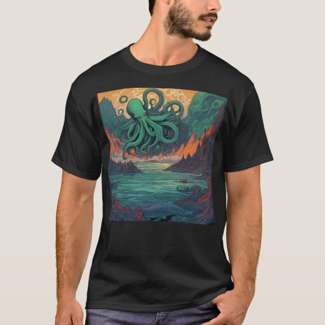 Camiseta Símbolo Místico Cthulhu (Frente)