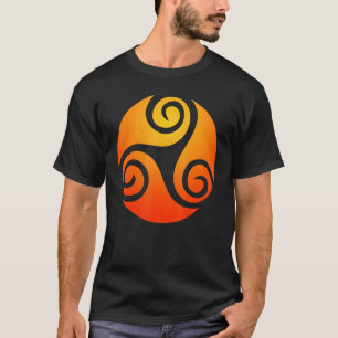 Camiseta Símbolo Místico Triskelion Espiritual
