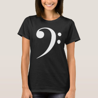 Camiseta Símbolo Musical de Clef de Fá Minimalista Amante d