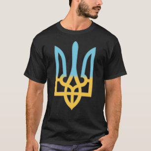 Camiseta Símbolo Nacional Ucraniano Trident I Stand with Uk