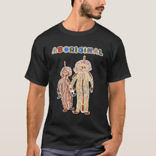 Camiseta símbolo nativo da arte original petroglicph austra