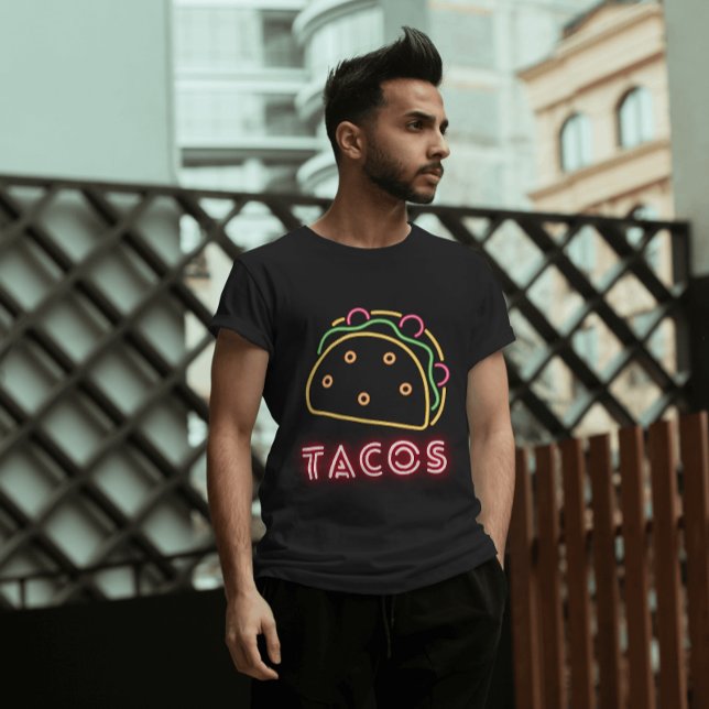 Camiseta Símbolo Neon Tacos (Criador carregado)