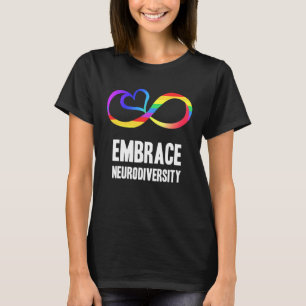 Camiseta Símbolo Neurodiversidade Arco-íris Infinito Mãe Au