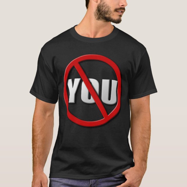 Camiseta Símbolo No You (Para Cores Escuras) (Frente)
