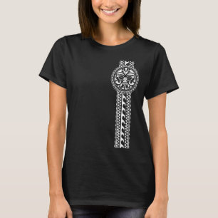 Camiseta Símbolo Nova Zelândia Haka Cultura Maori Máscara T