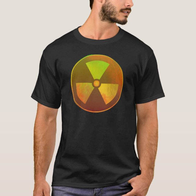Camiseta Símbolo Nuclear Brilho Radioativo (Frente)