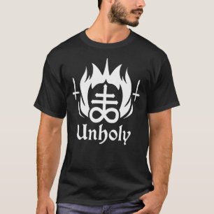 Camiseta Símbolo oculto satânico ateu Gótico Leviathan Cros