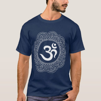 Camiseta Símbolo Om Aum Ohm Hindu Mandala Yoga Meditação