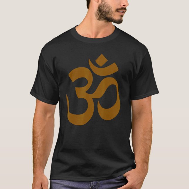 Camiseta Símbolo Om Hinduísmo Espiritual Hindu (Frente)