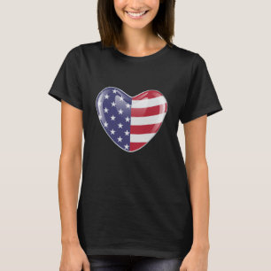 Camiseta Símbolo original americano bandeira americana em
