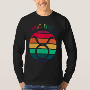 Camiseta Símbolo Ortogulho Taurus Lgbtq Astrologia Zodiac S