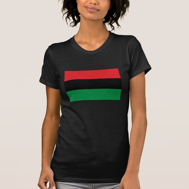 Camiseta Símbolo Pan-Africano Flag & Unia (Frente)