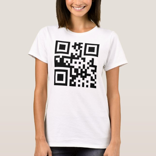 Camiseta Símbolo ☮ Paz - Código QR (Frente)