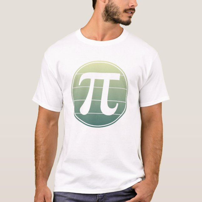 Camiseta Símbolo Pi Gradiente Dia do Pi | Feliz Dia do Pi M (Frente)