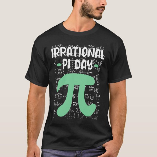 Camiseta Símbolo Pi Piada Matemática Irracional Pi Day (Frente)