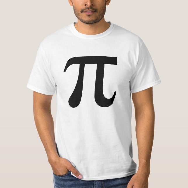 Camiseta Símbolo Pi Professor de Matemática Presente do Dia (Frente)