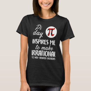 Camiseta Símbolo Pi Xadrez Búfalo Dia do Pi Me Inspira Mate