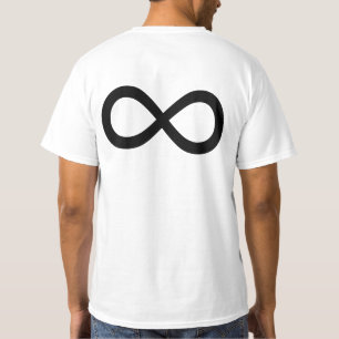Camiseta Símbolo preto da infinidade