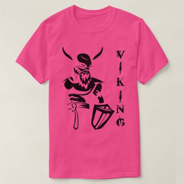 Camiseta Símbolo preto de Viking (Frente do Design)
